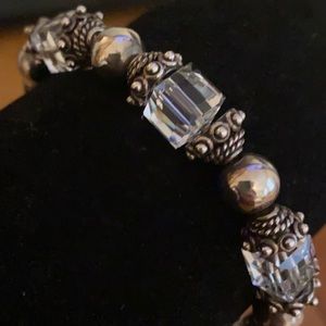 Silpada Swarovski Crystal & Sterling Silver Bracelet